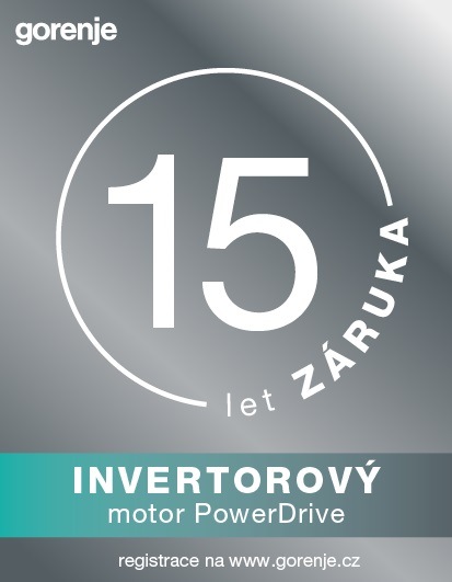 Vopred plnená práčka Gorenje WSEP84AWI, biela, 15 rokov záruka na invertorový motor