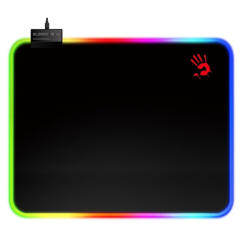 Podložka pod myš A4Tech Bloody MP-45N, RGB 45×40 cm čierna