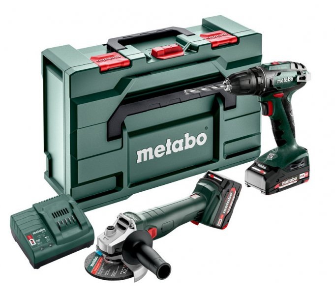 Sada aku náradia Metabo BS 18 + W 18 L 9-125 (s batériou) 685204500
