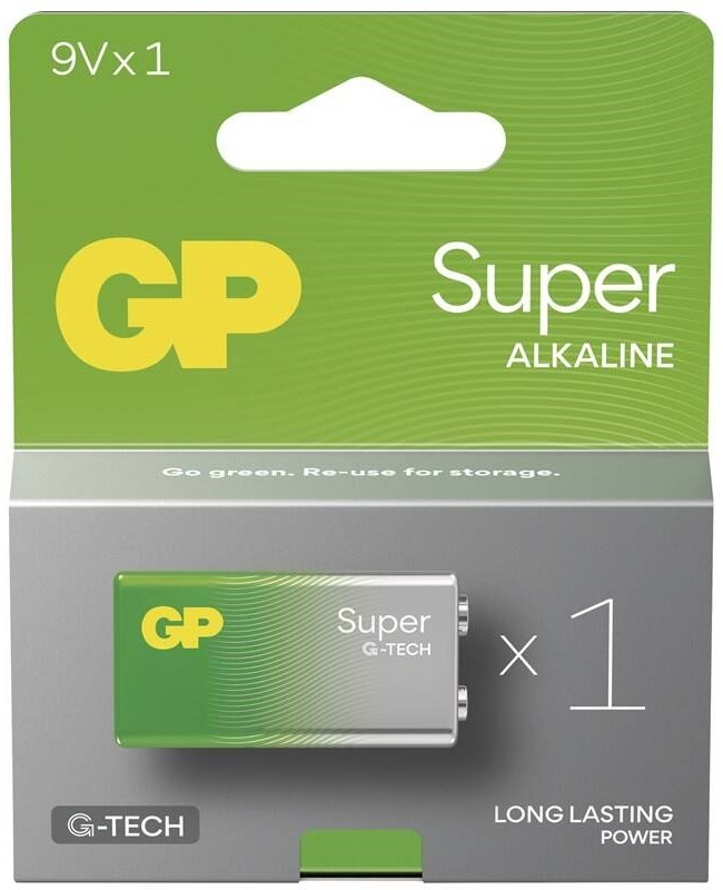 Batéria alkalická GP Super 9V (6LR61), 1 ks