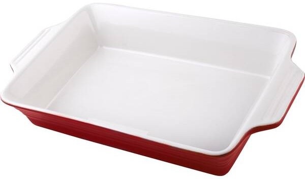 Zapekacia misa Lamart LT9203 biela/červená