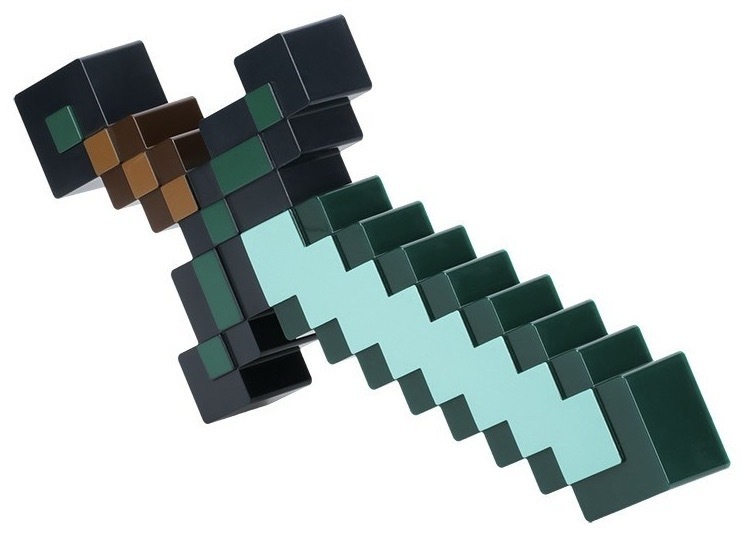 Dekoratívne LED Paladone Diamond Sword zelené