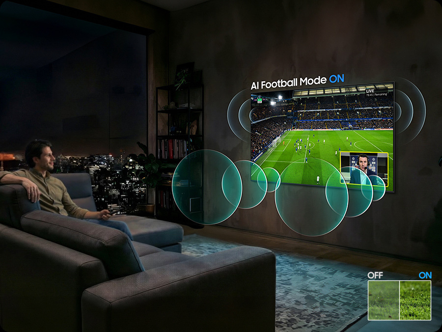 Televízia Samsung sledovanie športu zvuk