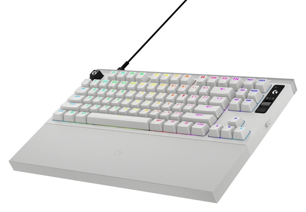 Klávesnica Logitech PRO X2 Rapid s opierkou zápästia a RGB podsvietením