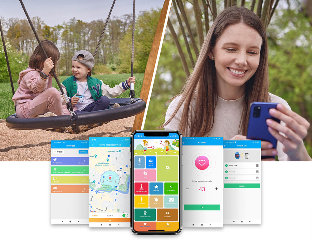 Inteligentné hodinky Forever Kids Look Me 2 KW-510 LTE čierne Inteligentné hodinky Forever Kids Look Me 2 KW-510 LTE čierne