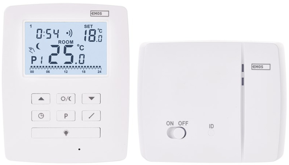 Termostat EMOS izbový, programovateľný, bezdrôtový, OpenTherm, P5611OT