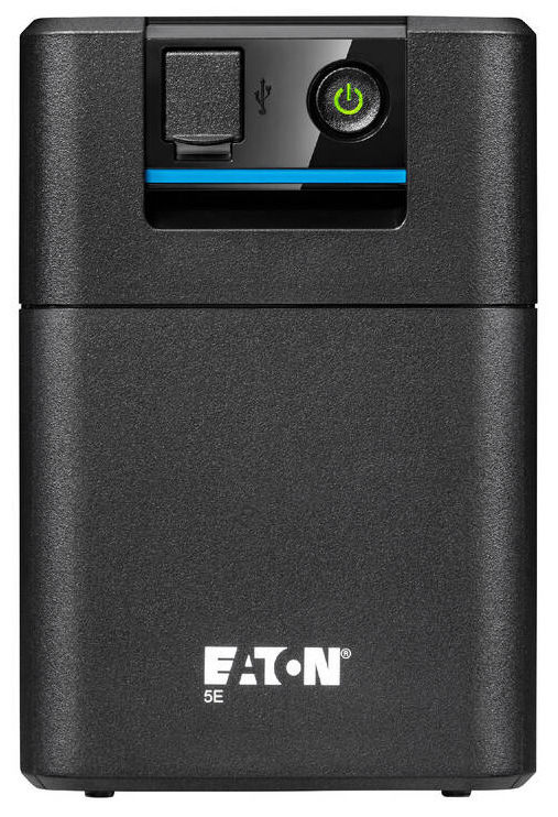 Záložný zdroj Eaton UPS 5E 700 USB FR G2, Line-interaktívna, Tower, 700VA/360W, výstup 2x FR (CZ), USB, bez ventilátora čierny