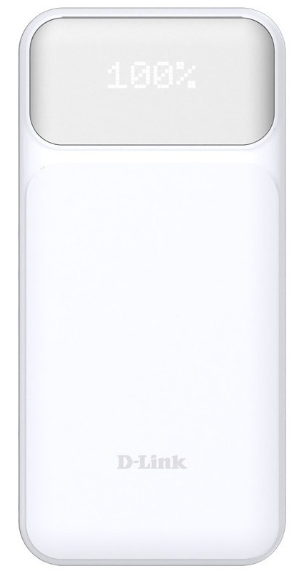 Powerbanka D-Link s kapacitou 20 000 mAh, biela farba, podpora rýchleho nabíjania