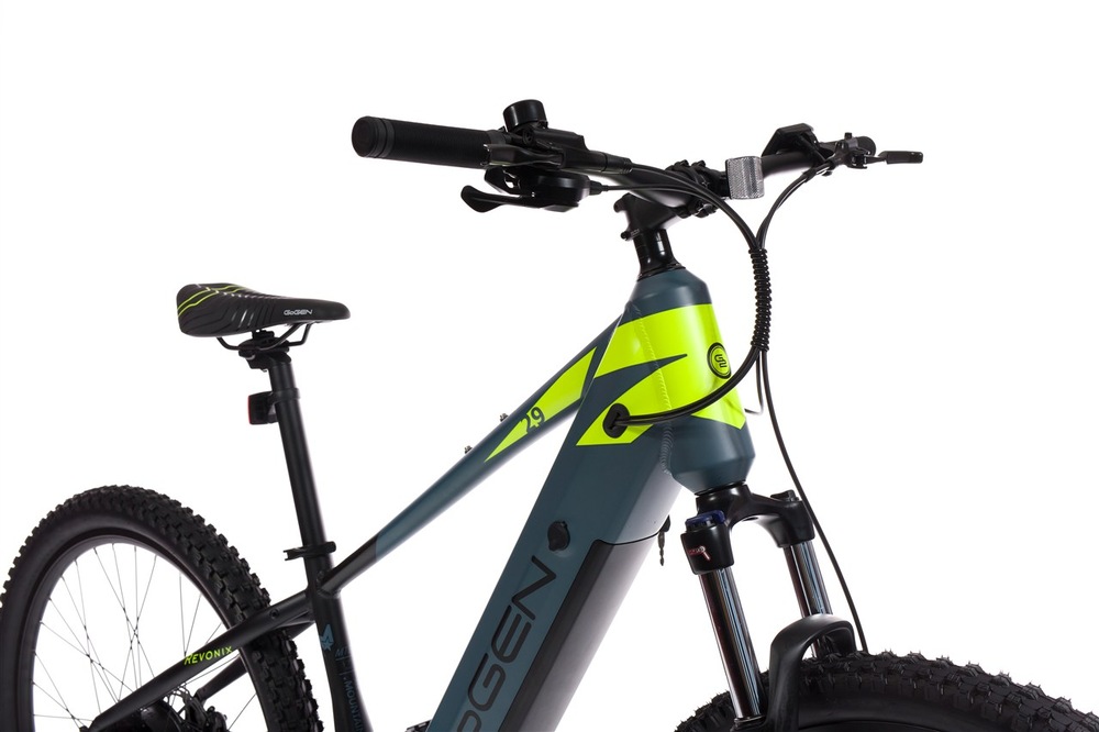 Elektrobicykel GoGEN Revonix HD 720 29" 19" 2026 sivé/neónová žltá GoGEN Revonix HD ponúka dojazd až 170 km