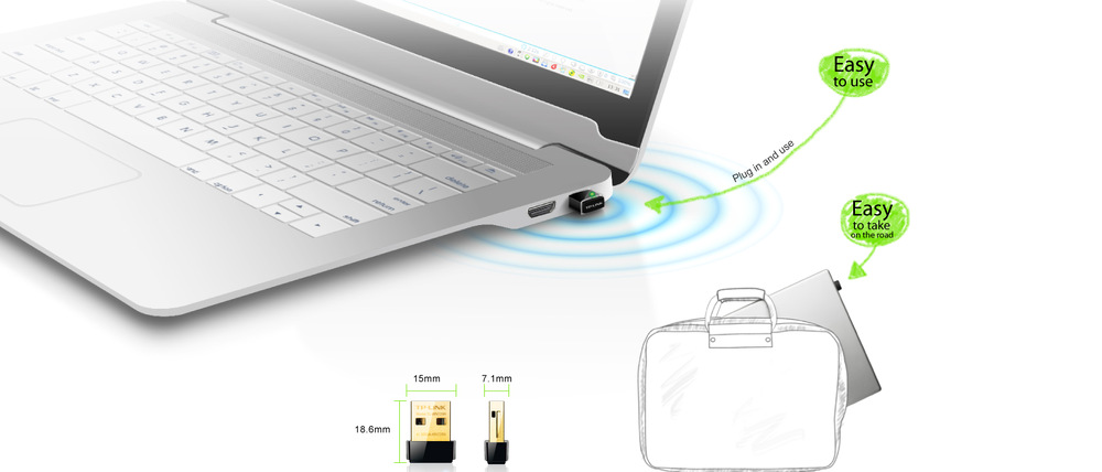Wi-Fi adaptér TP-Link TL-WN725N čierny