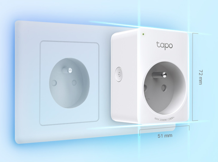 Inteligentná zásuvka TP-Link Tapo P100, 2ks biela
