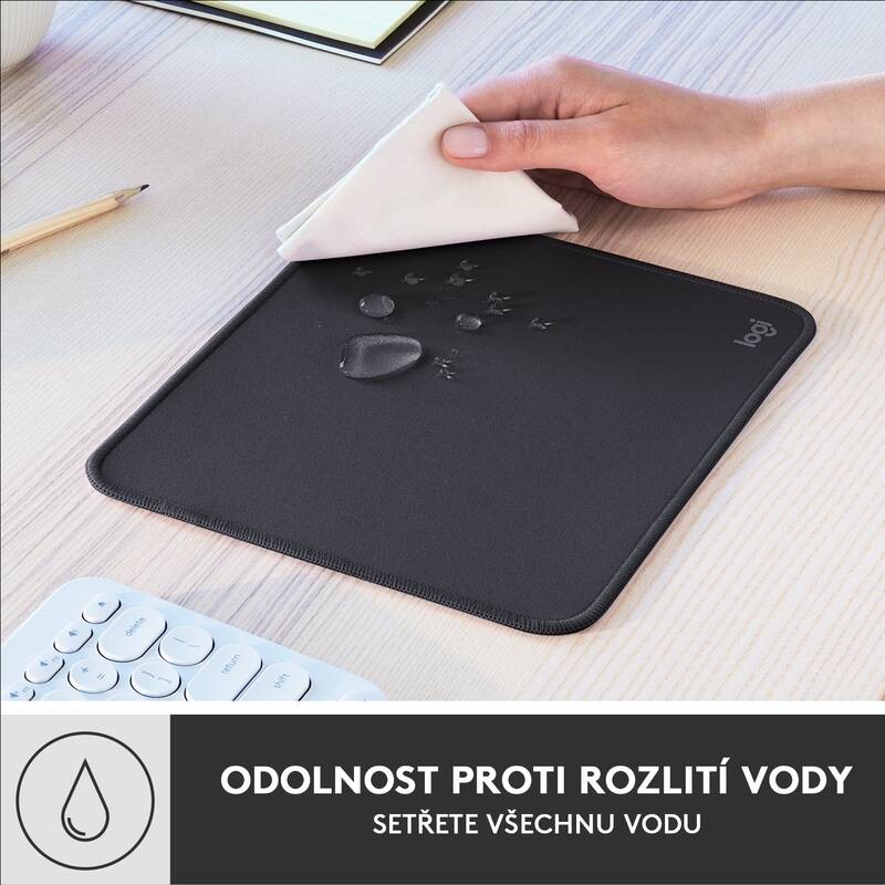 Podložka pod myš Logitech Mouse Pad Studio Series, 20 × 23 cm čierna