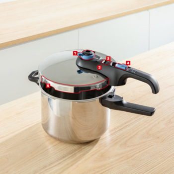 Tlakový hrniec Tefal Secure Trendy P2584401, 8 l nerez Tlakový hrniec Tefal Secure Trendy P2584401, 8 l nerez
