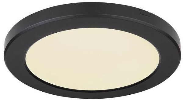 LED stropné svietidlo GLOBO Lasse, kruh, 22 cm, LED, 18W čierne