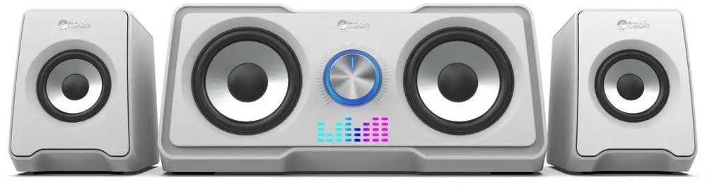 Reproduktory C-Tech SPK-16, 2.2, RGB biele C-Tech SPK-16