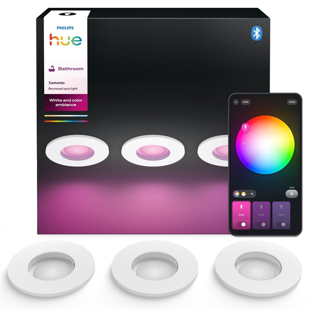 Svietidlá Philips Xamento Hue s originálnou krabicou a diaľkovým ovládačom