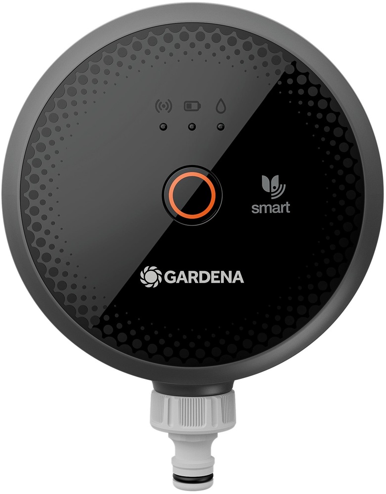 Horný pohľad na zavlažovací počítač Gardena Smart Pipeline 19050-20.