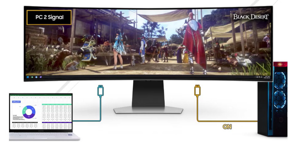 Herný monitor Samsung Odyssey OLED G9 strieborný Herný monitor Samsung Odyssey OLED G9 strieborný
