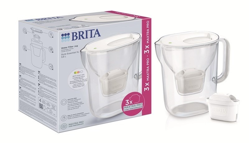 Filtračná kanvica BRITA s objemom 3,6 l, biela farba