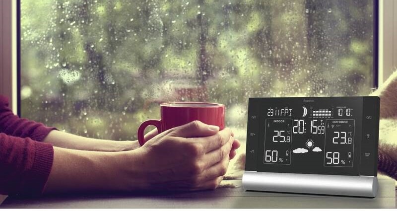 Meteorologická stanica Hama Black Line Plus čierna