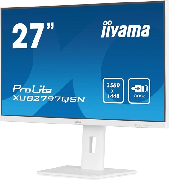 Monitor IIYAMA ProLite XUB2797QSN-W2 biely Monitor IIYAMA ProLite XUB2797QSN-W2 biely