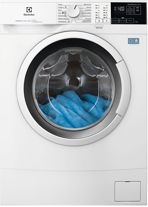 Úzka práčka Electrolux EWS6426WC séria 600 SensiCare, biela