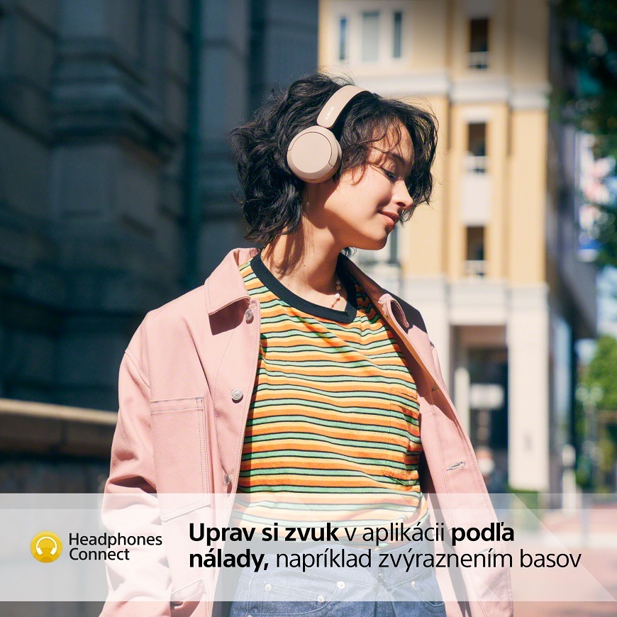 Slúchadlá Sony WH-CH520 béžová Slúchadlá Sony WH-CH520, béžová, headphones connect