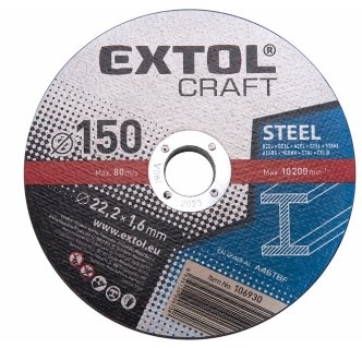 Rezací kotúč Extol Craft 106930 150x1,6x22,2mm (5 ks)