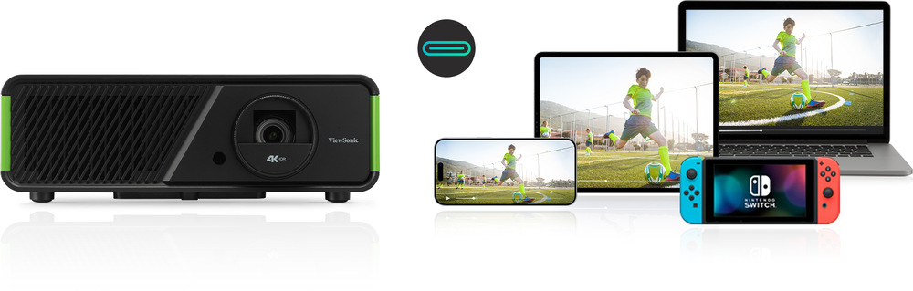 Projektor ViewSonic X2-4K čierny/zelený