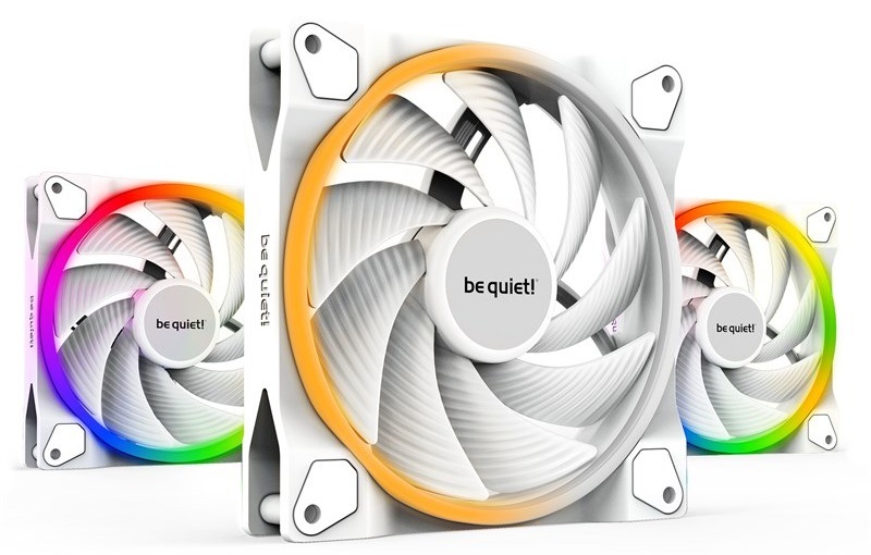 Ventilátor be quiet! Light Wings PWM high-speed 140mm (3 ks) biely