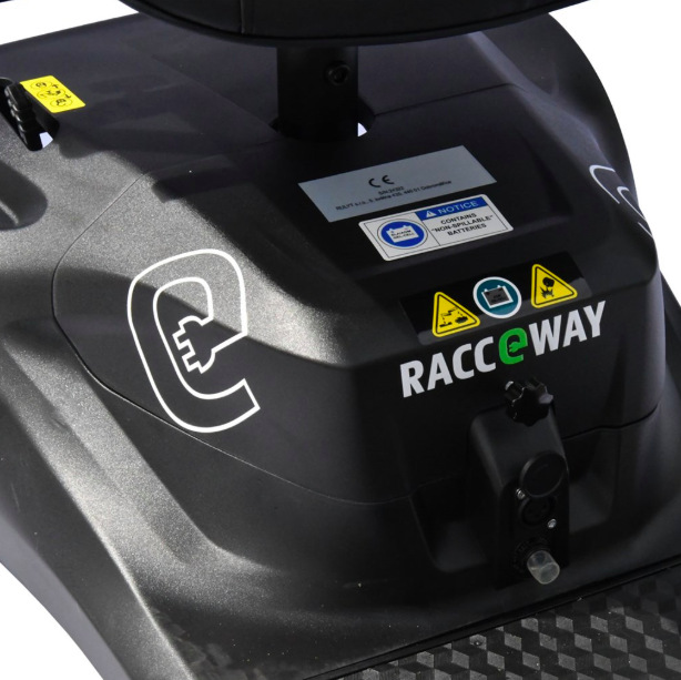Elektrický vozík RACCEWAY SOLID modrý Elektrický štvorkolesový vozík RACCEWAY® SOLID, svetlo modrý