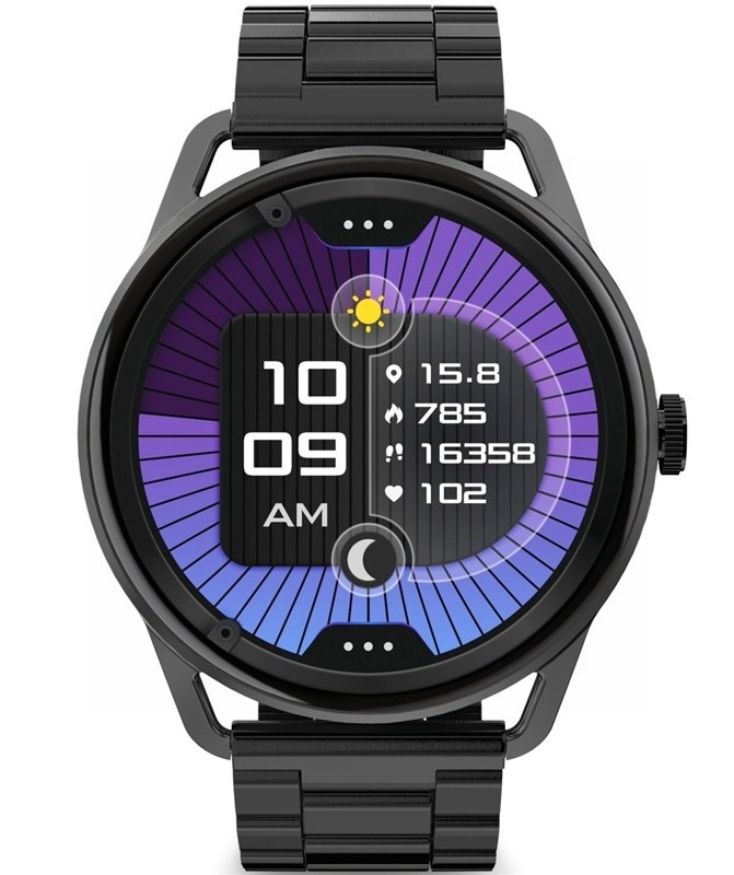 Chytré hodinky Aligator Watch AMOLED PRO, čierna farba.