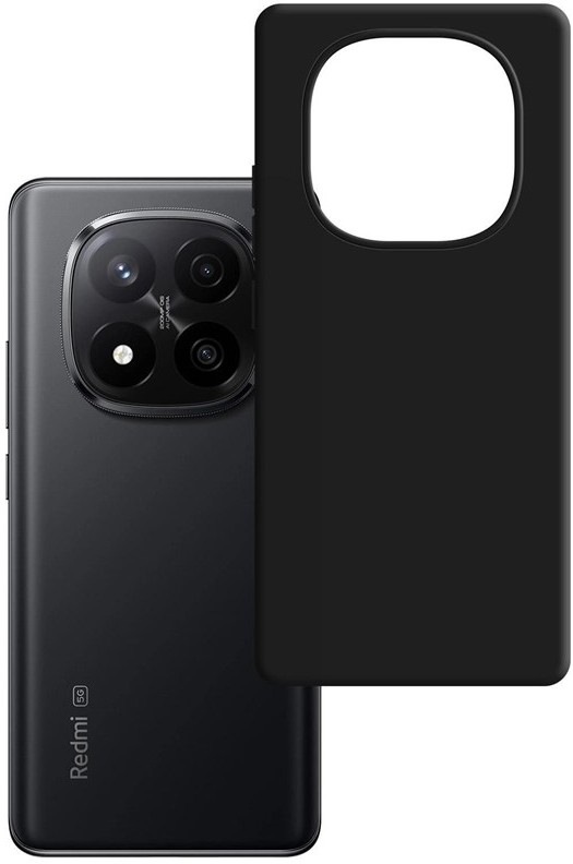 Kryt na mobil 3mk Matt Case na Xiaomi Redmi Note 15 5G v čiernom prevedení