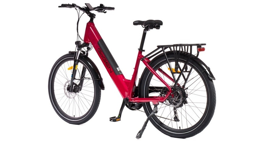 Detail obrázku elektrobicykla.