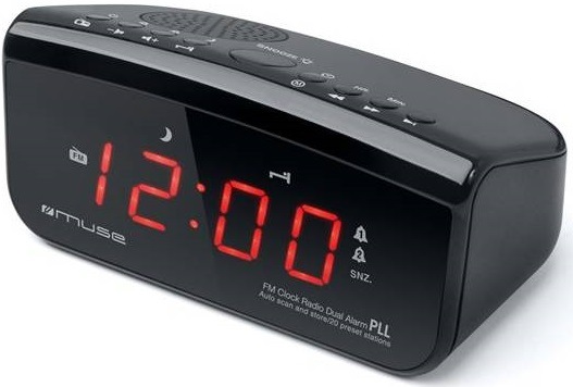 Rádiobudík MUSE M-12 CR čierny Rádiobudík MUSE M-12 CR čierny