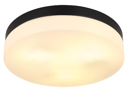 LED stropné svietidlo GLOBO Vranos, 30 cm čierne