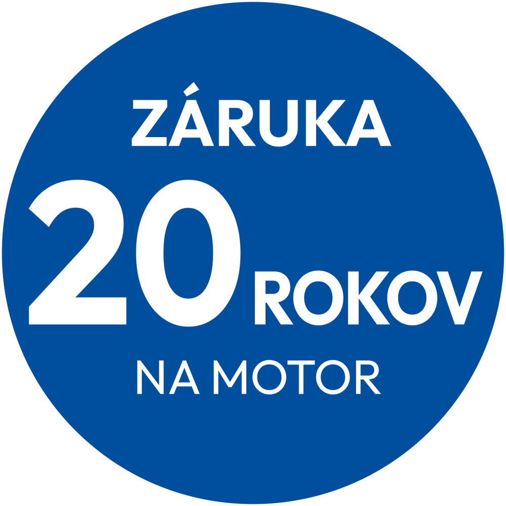 Záruka 20 rokov na motor