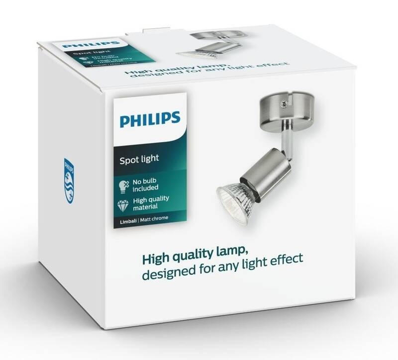 Bodové svietidlo Philips Limbali Single, 1xGU10 chróm Philips Limbali single