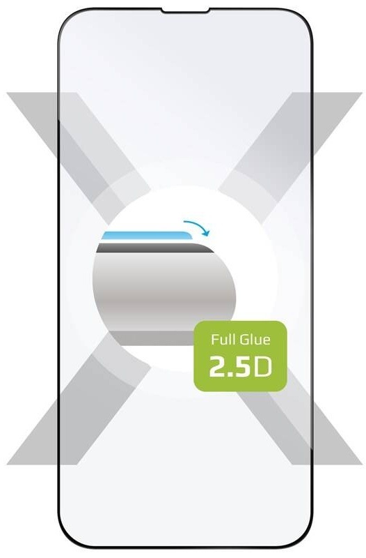 Tvrdené sklo FIXED Full-Cover na Apple iPhone 13/13 Pro/14/16e čierne