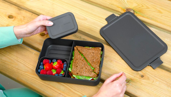 Jedálenský box Brabantia Bento Make & Tiež, dark grey