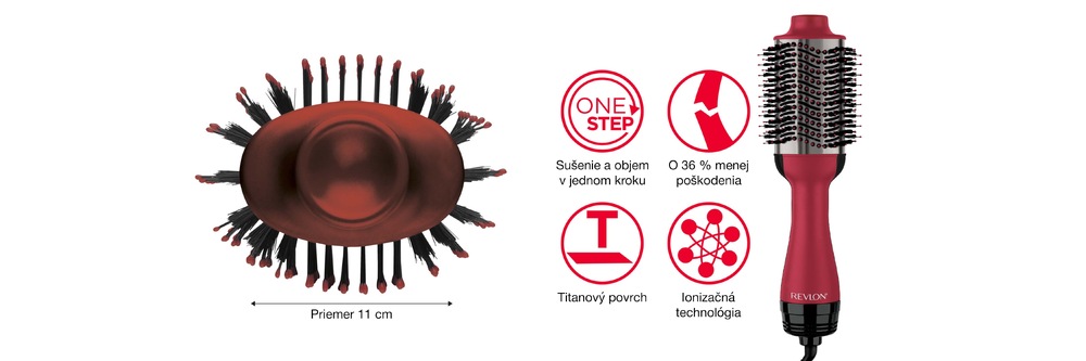 Vlasová kefa Revlon One-Step Volumizer Titanium RVDR5279UKE Vlasová kefa Revlon One-Step Volumizer Titanium RVDR5279UKE