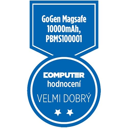 Powerbank GoGEN MagSafe 10 000 mAh, PBMS100001 čierny