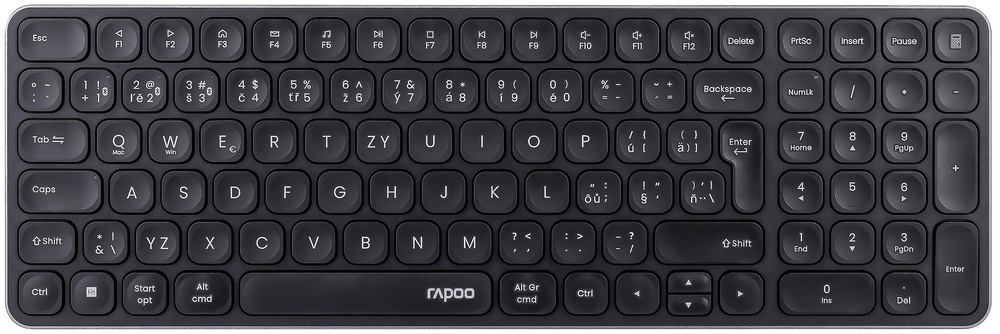 Klávesnica Rapoo E9310M multi-mode, CZ/SK layout čierna