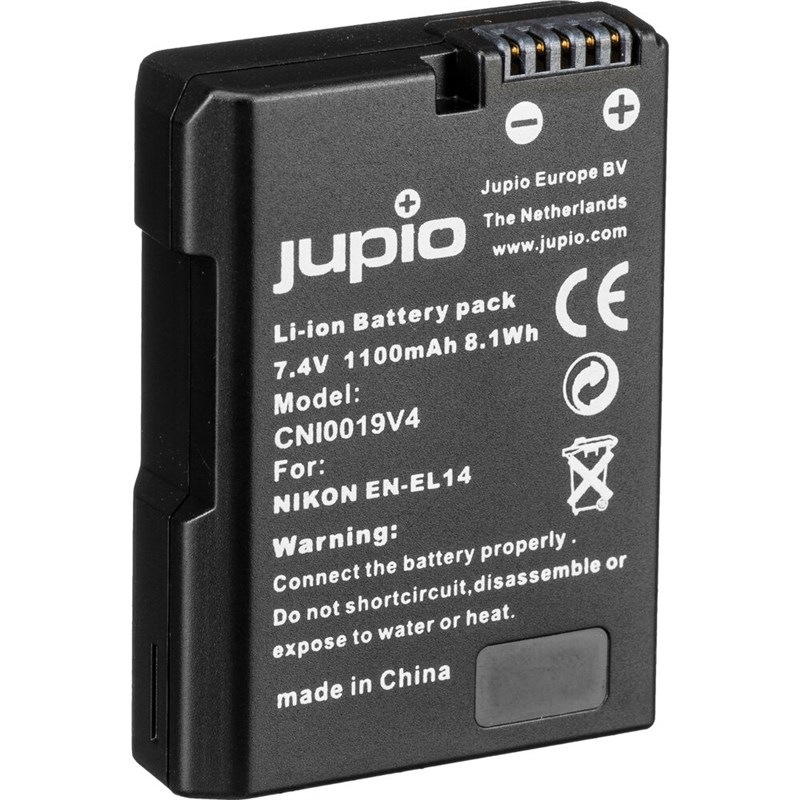Baterie Jupio EN-EL14A (D5600) 1100 mAh (Nikon) čierna