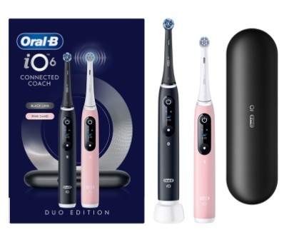 Set zubných kefiek Oral-B iO6 Series Duo Pack Black / Pink Sand