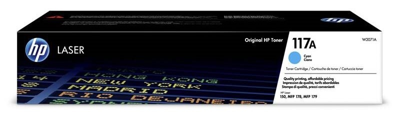 Toner HP 117A, 700 strán azúrová farba