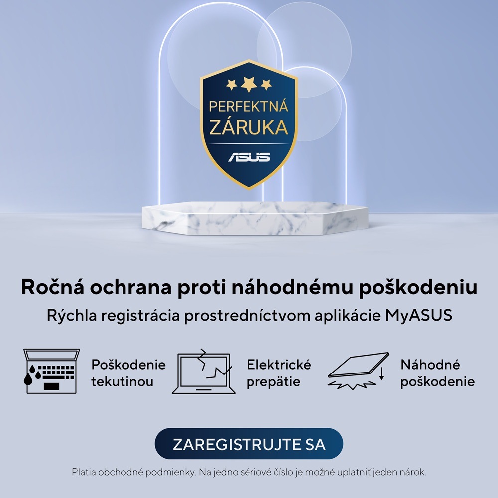 Notebook Asus TUF Gaming A14 sivý Logo Asus, Perfektná záruka . Ročná ochrana proti náhodnému poškodeniu