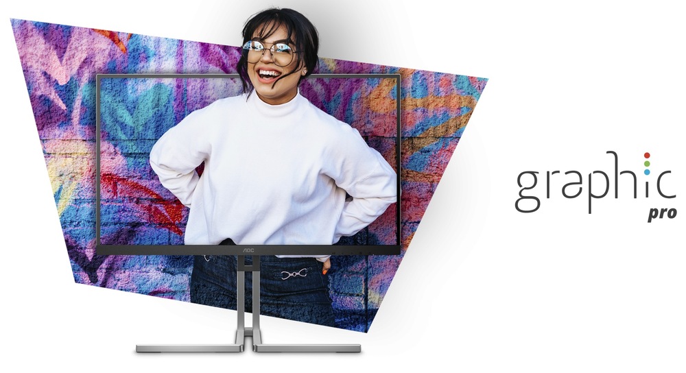 Monitor AOC Q27U3CV čierny/strieborný Monitor AOC Q27U3CV čierny/strieborný