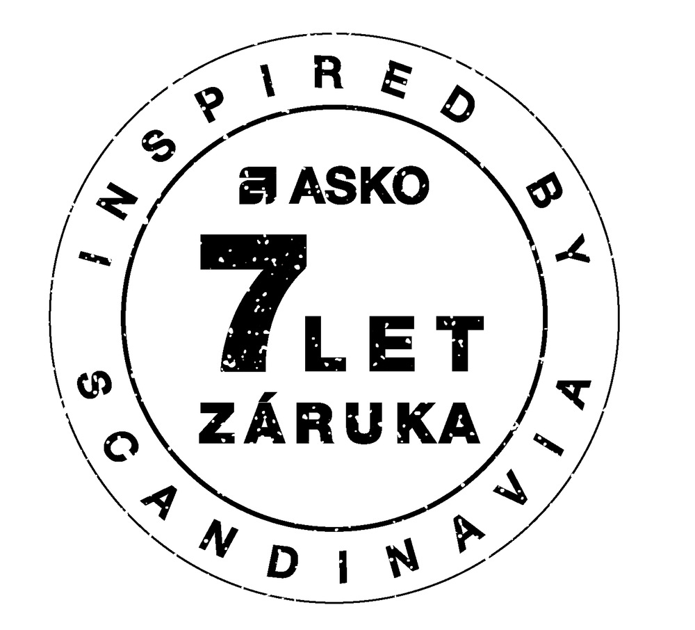 Sušiaca skriňa ASKO DC7784V.G grafitová farba Logo 7-ročnej predĺženej záruky na sušiacu skriňu Asko DC7784V.G.