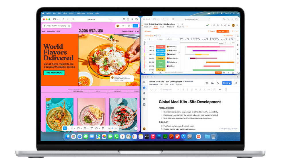 Apple MacBook Air працює на macOS